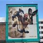 Mural - Bill Walton riding a Jackalope