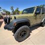 Green Jeep Wrangler Unlimited Rubicon