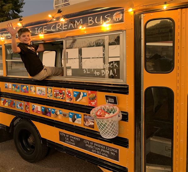 Old School Ice Cream Bus